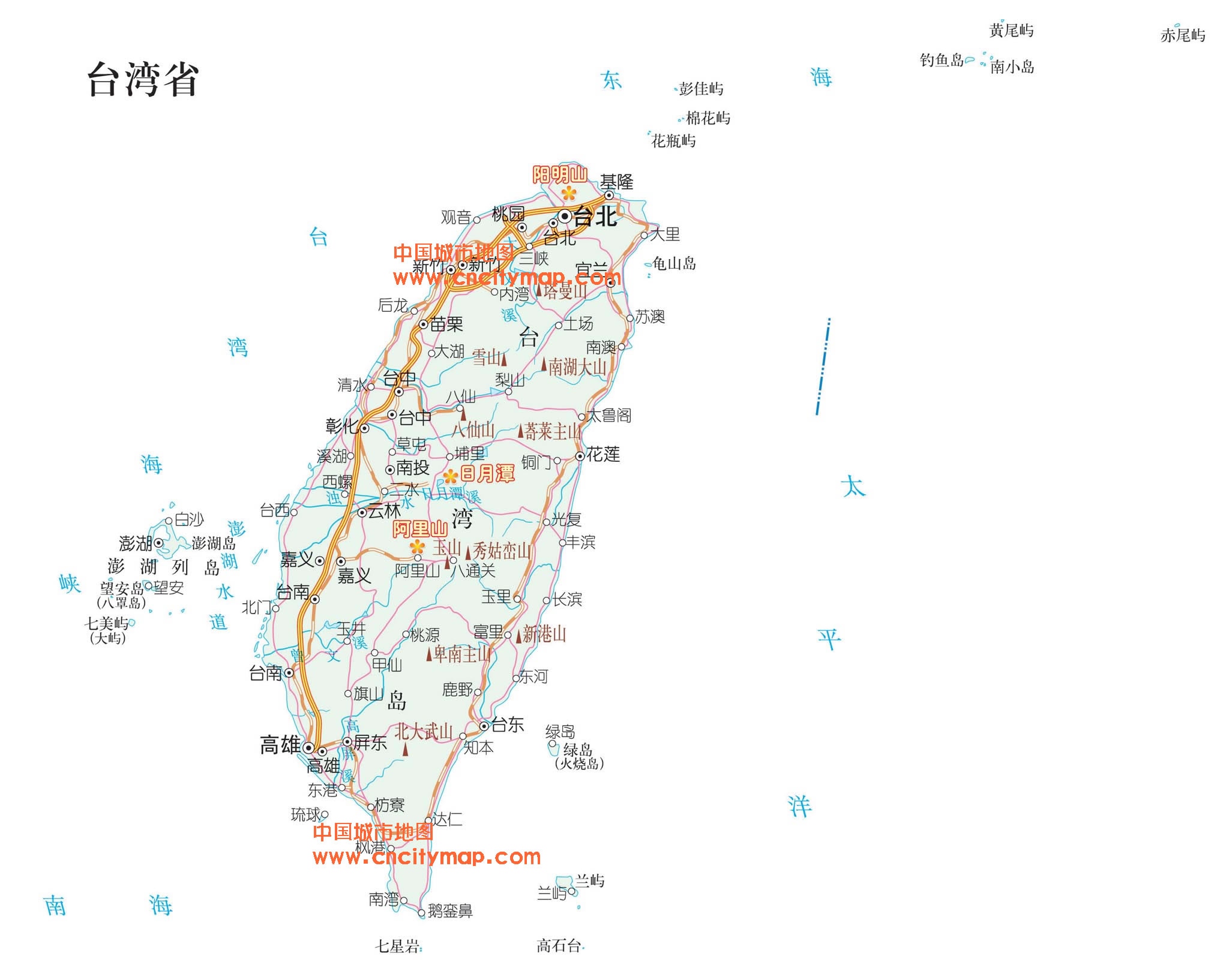 臺灣省地圖高清版大圖，探索寶島地理之美，臺灣省高清地圖大圖，探索寶島地理魅力